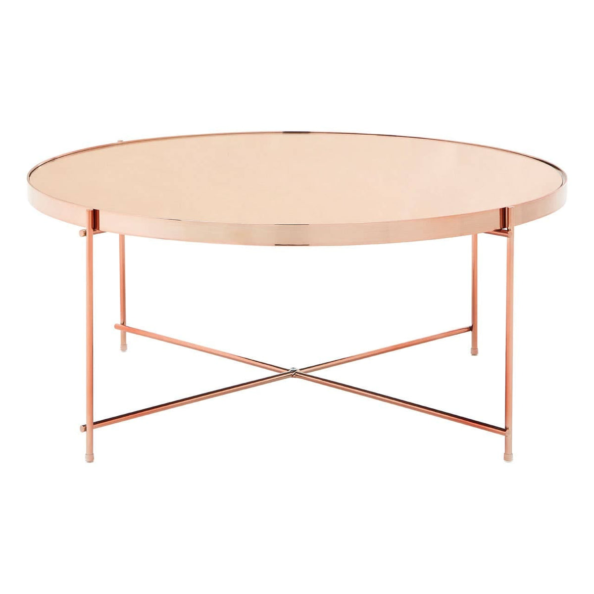 Allure Pink Mirror Coffee Table.