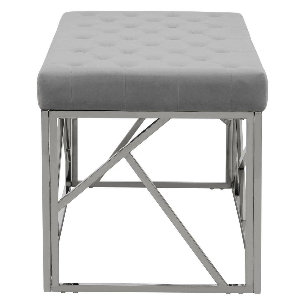 Allure Powder Blue Geometric Bench.