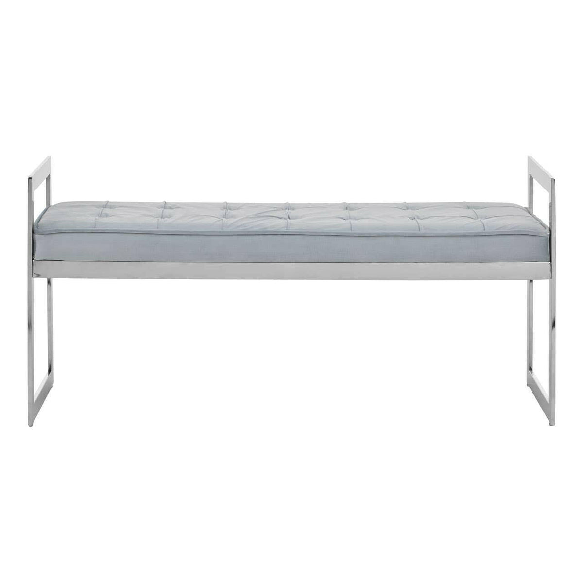 Allure Powder Blue / Silver Finish Bench.