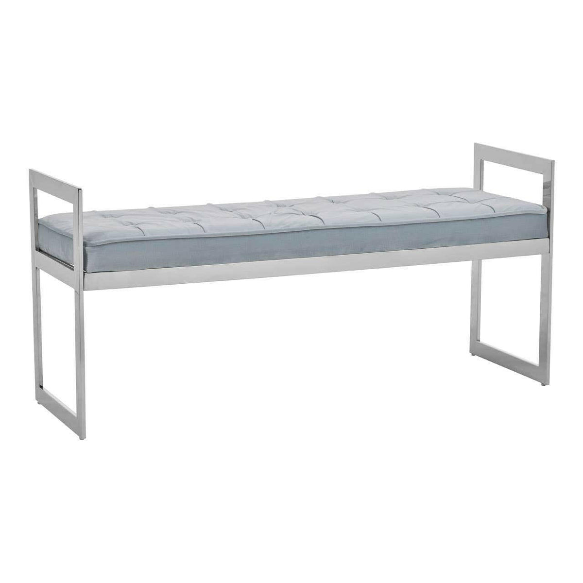 Allure Powder Blue / Silver Finish Bench.