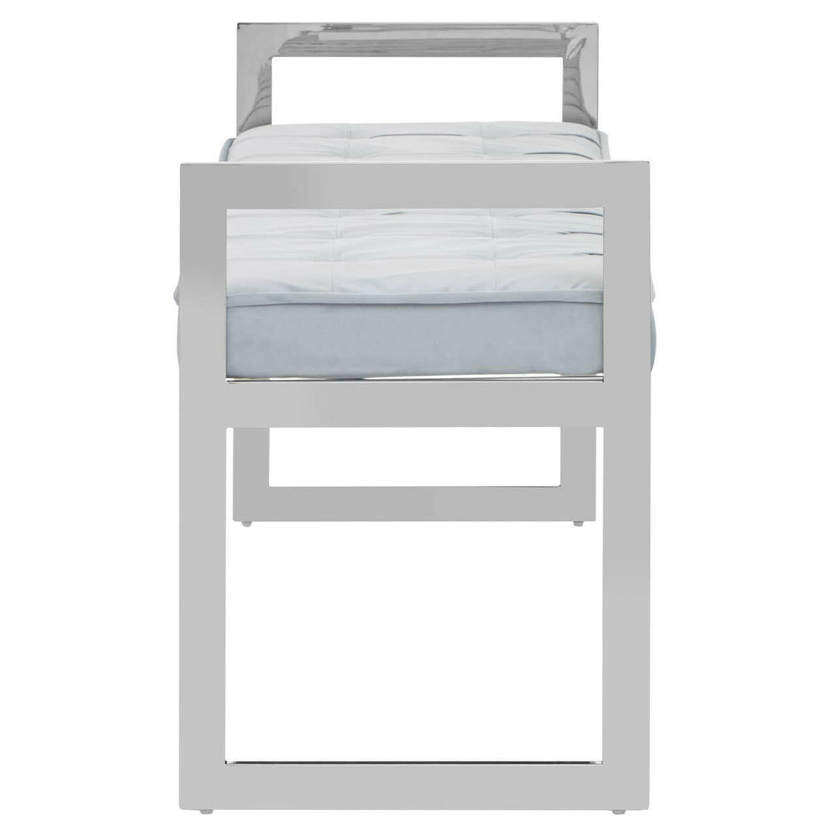 Allure Powder Blue / Silver Finish Bench.