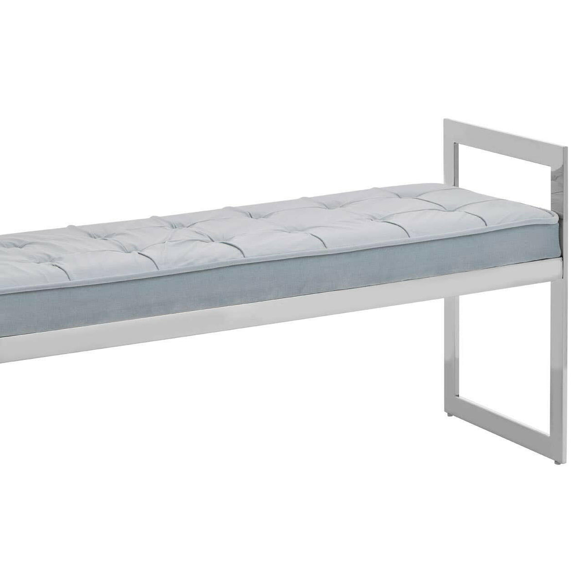 Allure Powder Blue / Silver Finish Bench.