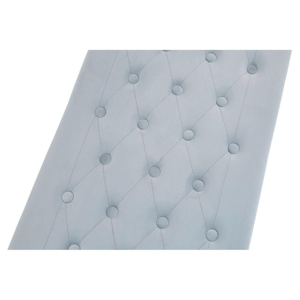 Allure Powder Grey Tufted Bench.