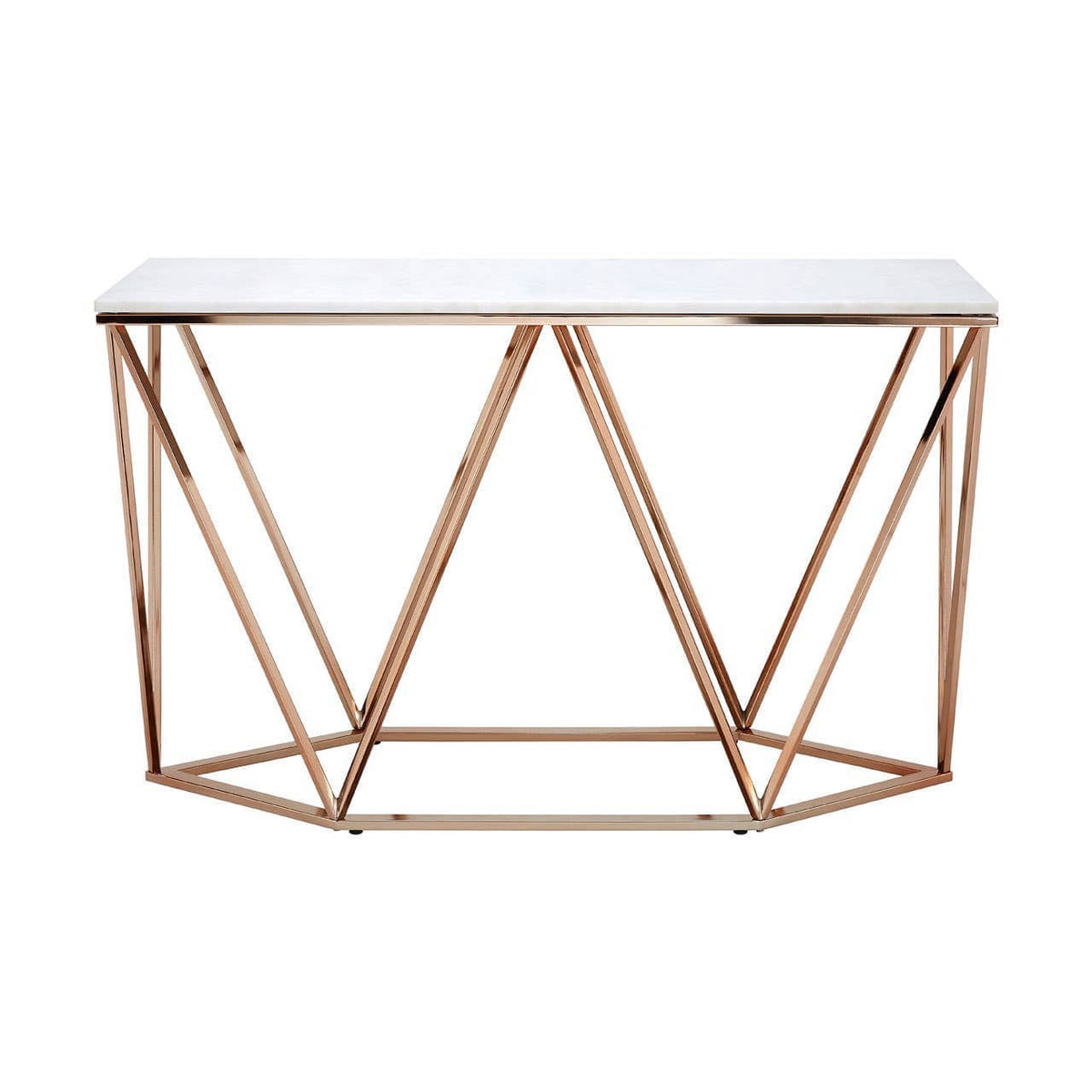 Noosa & Co. Living Allure Rectangular Champagne Console Table House of Isabella UK