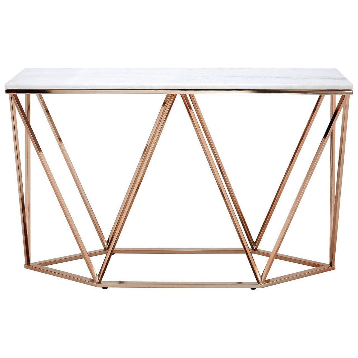 Noosa & Co. Living Allure Rectangular Champagne Console Table House of Isabella UK