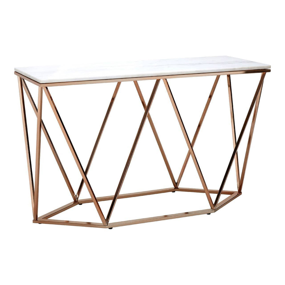 Noosa & Co. Living Allure Rectangular Champagne Console Table House of Isabella UK