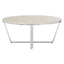 Noosa & Co. Living Allure Round White Faux Marble Coffee Table House of Isabella UK