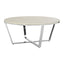 Noosa & Co. Living Allure Round White Faux Marble Coffee Table House of Isabella UK
