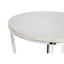 Noosa & Co. Living Allure Round White Faux Marble End Table House of Isabella UK
