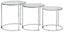 Noosa & Co. Living Allure Set Of 3 Silver Nesting Tables House of Isabella UK
