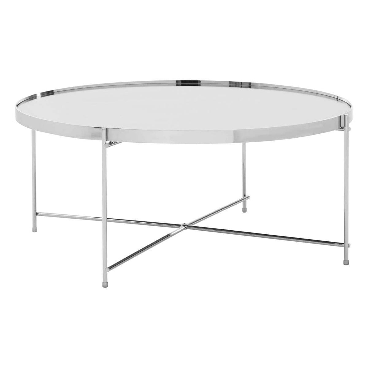Allure Silver Mirror Coffee Table.