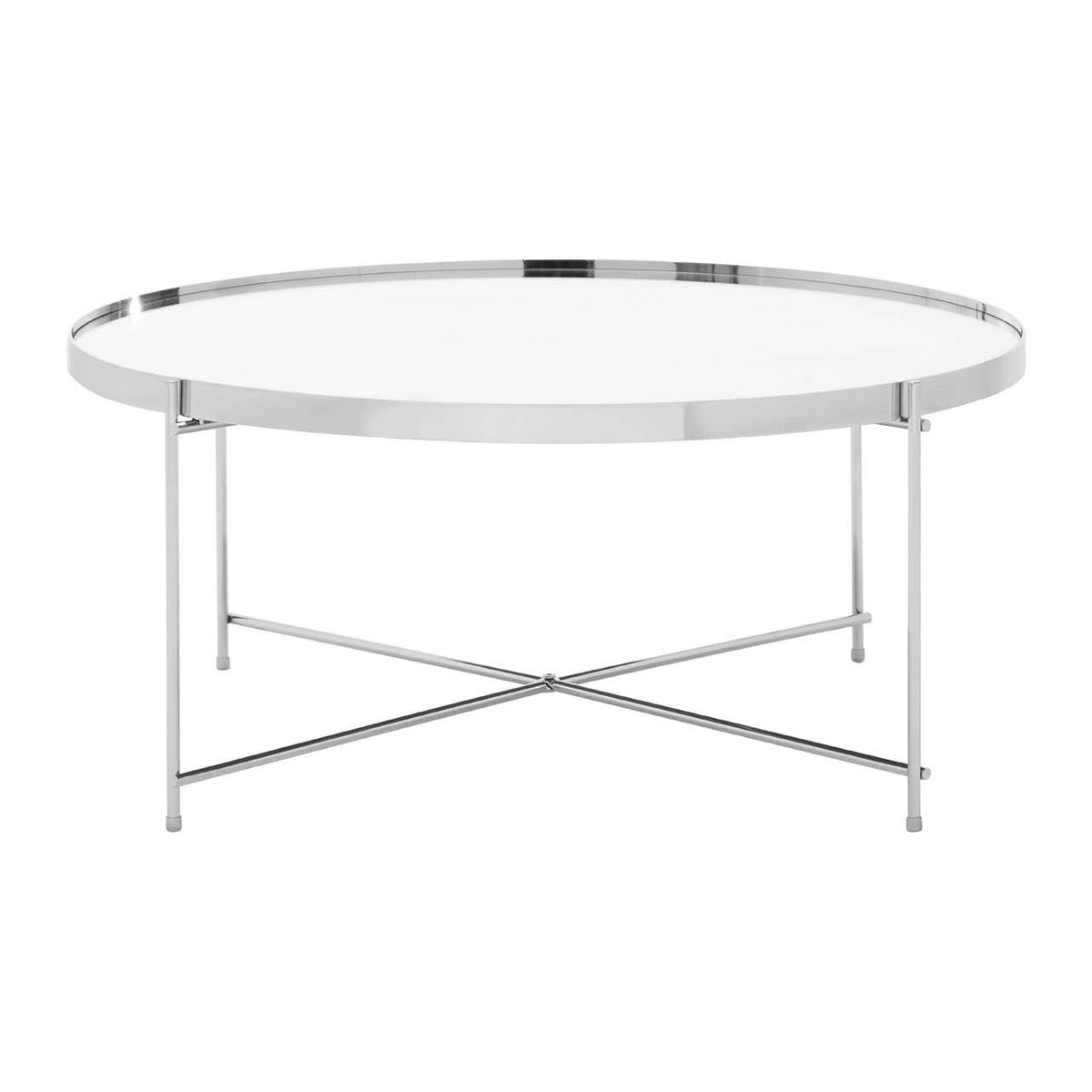 Allure Silver Mirror Coffee Table.
