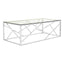 Noosa & Co. Living Allure Stainless Steel Geometric Coffee Table House of Isabella UK