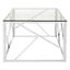 Noosa & Co. Living Allure Stainless Steel Geometric Coffee Table House of Isabella UK