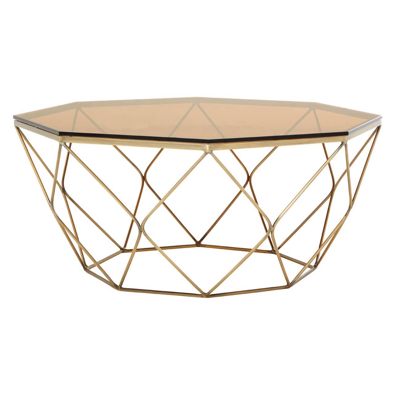 Noosa & Co. Living Alustre Brushed Bronze Tapered Coffee Table House of Isabella UK