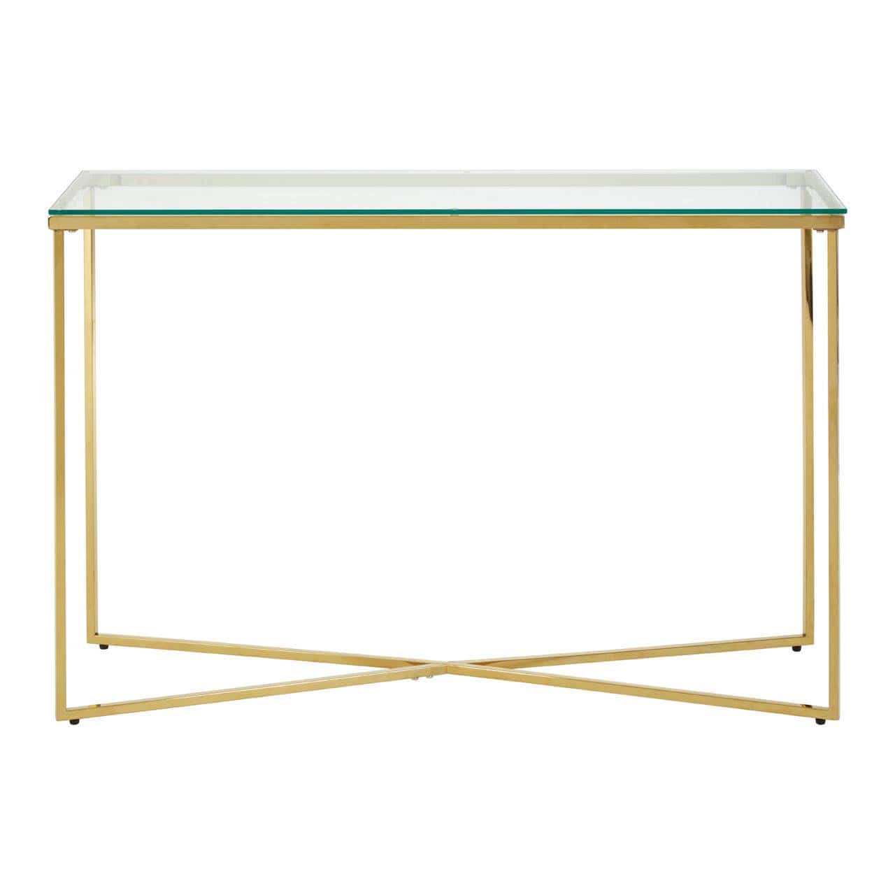 Noosa & Co. Living Alustre Cross Base Console Table House of Isabella UK