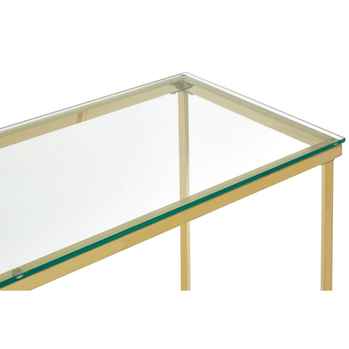 Alustre Cross Base Console Table.