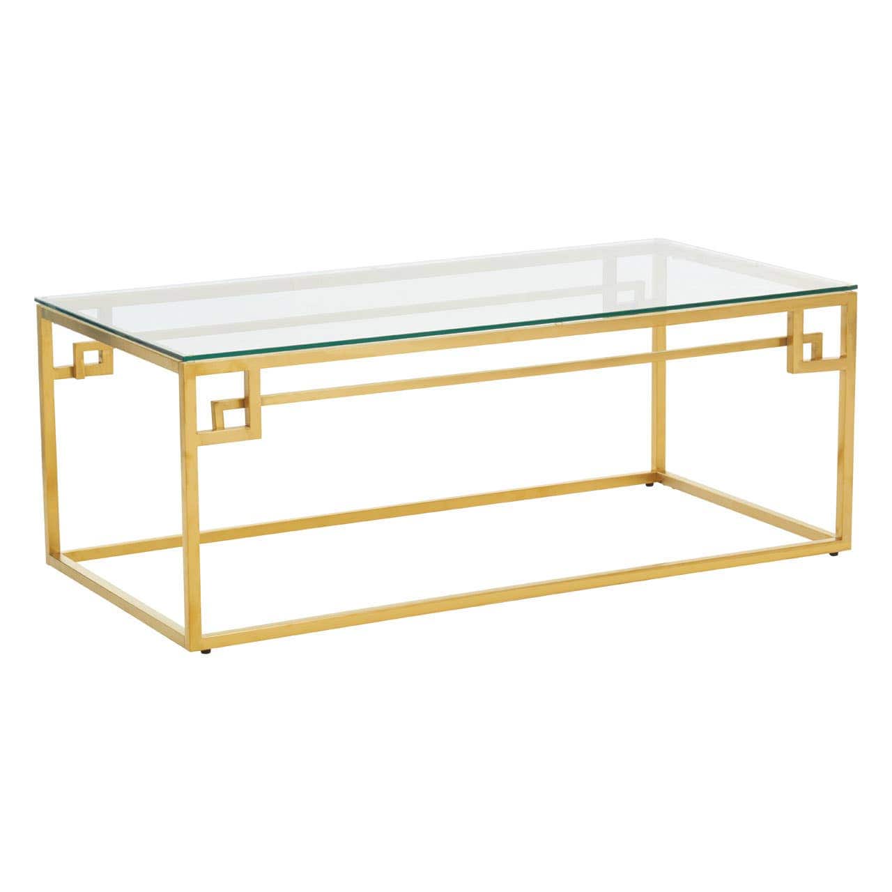 Noosa & Co. Living Alustre Gold Brushed Coffee Table House of Isabella UK