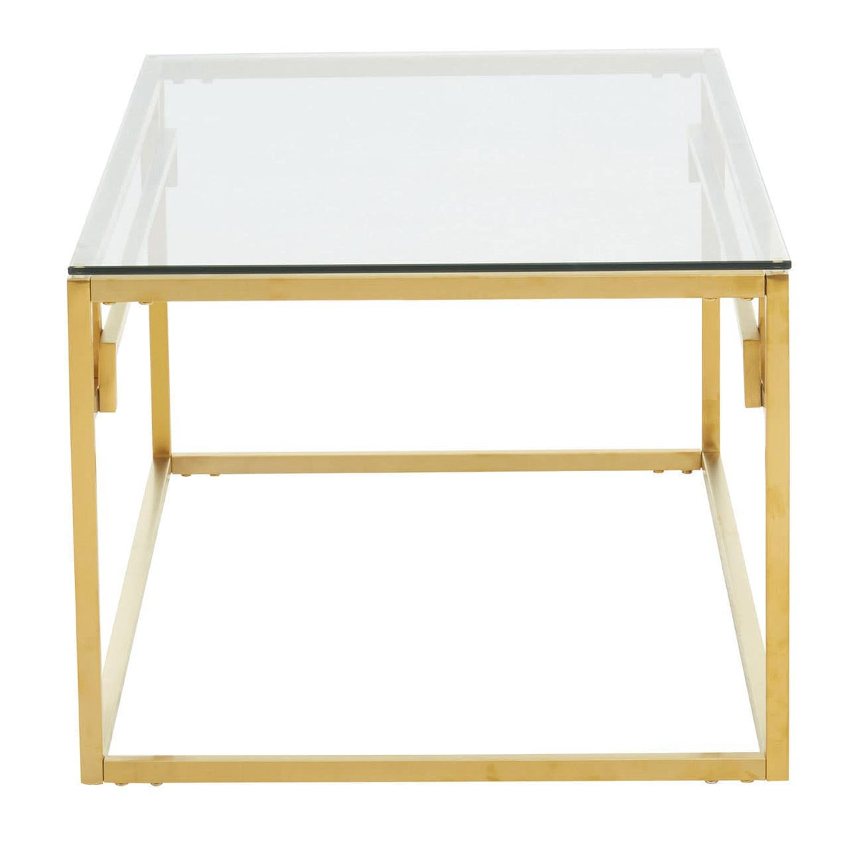 Alustre Gold Brushed Coffee Table.