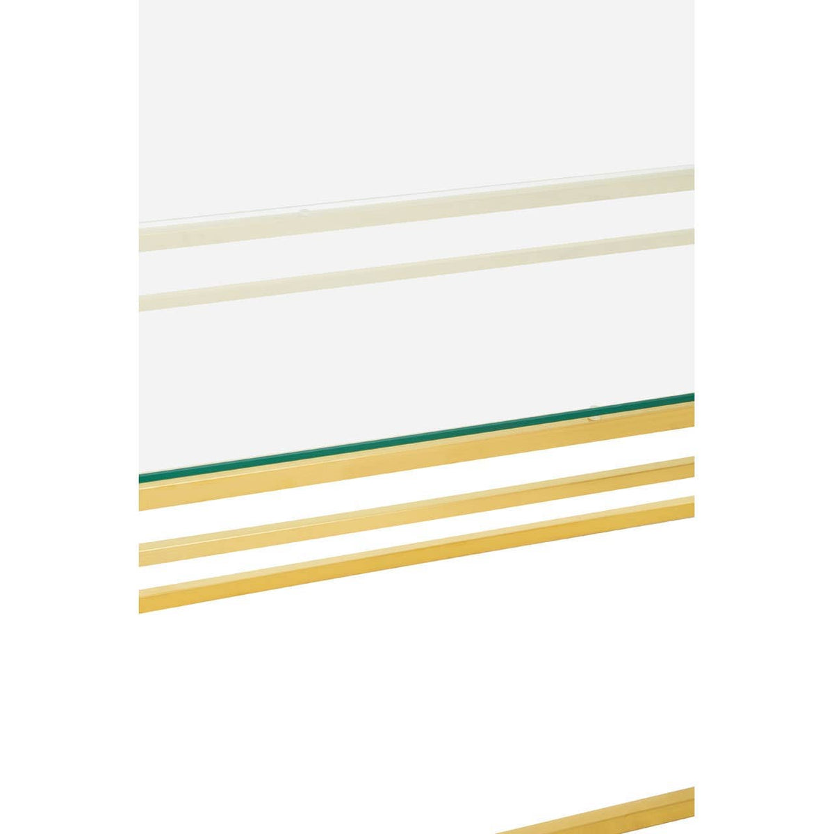 Alustre Gold Brushed Coffee Table.