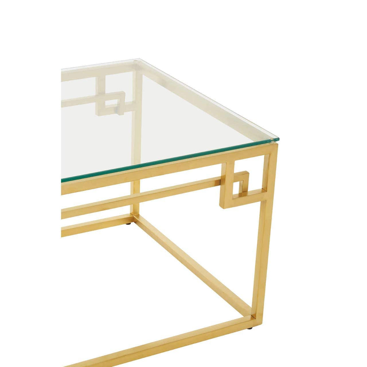 Alustre Gold Brushed Coffee Table.