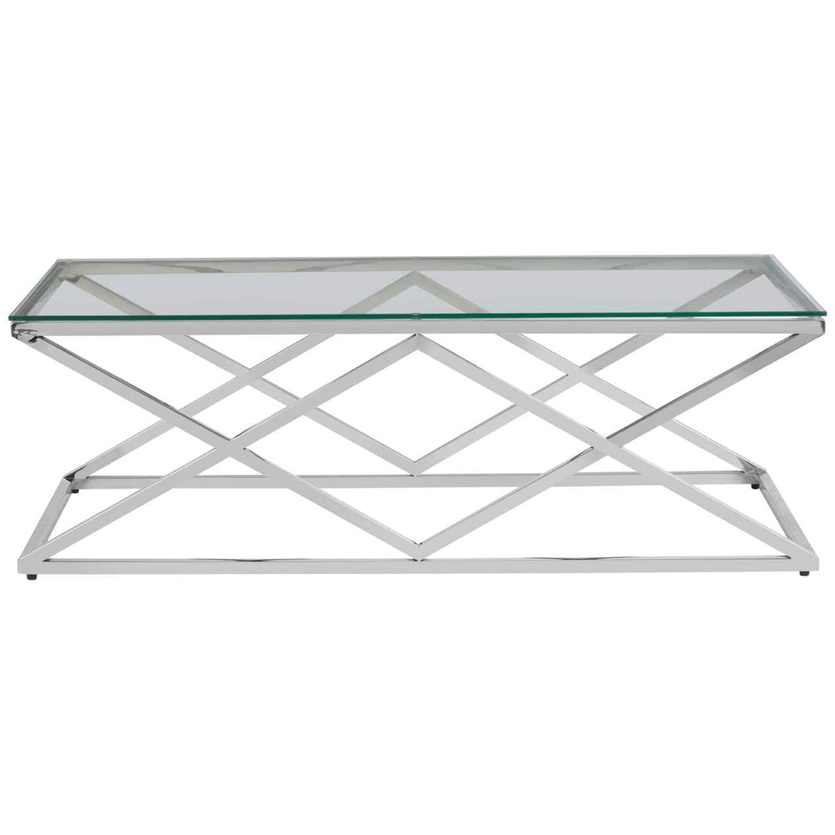Alustre Inverted Prism Base Coffee Table.