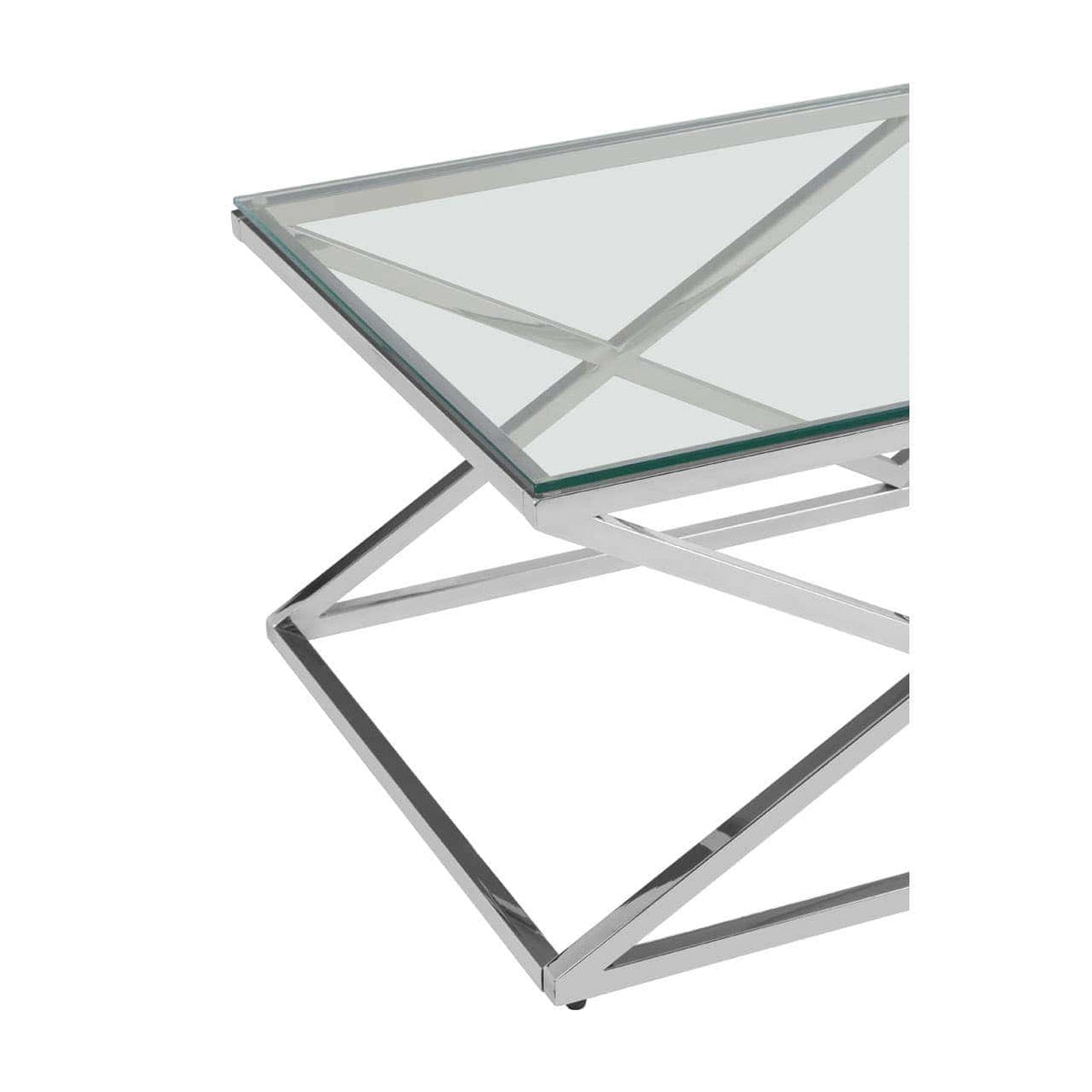 Alustre Inverted Prism Base Coffee Table.