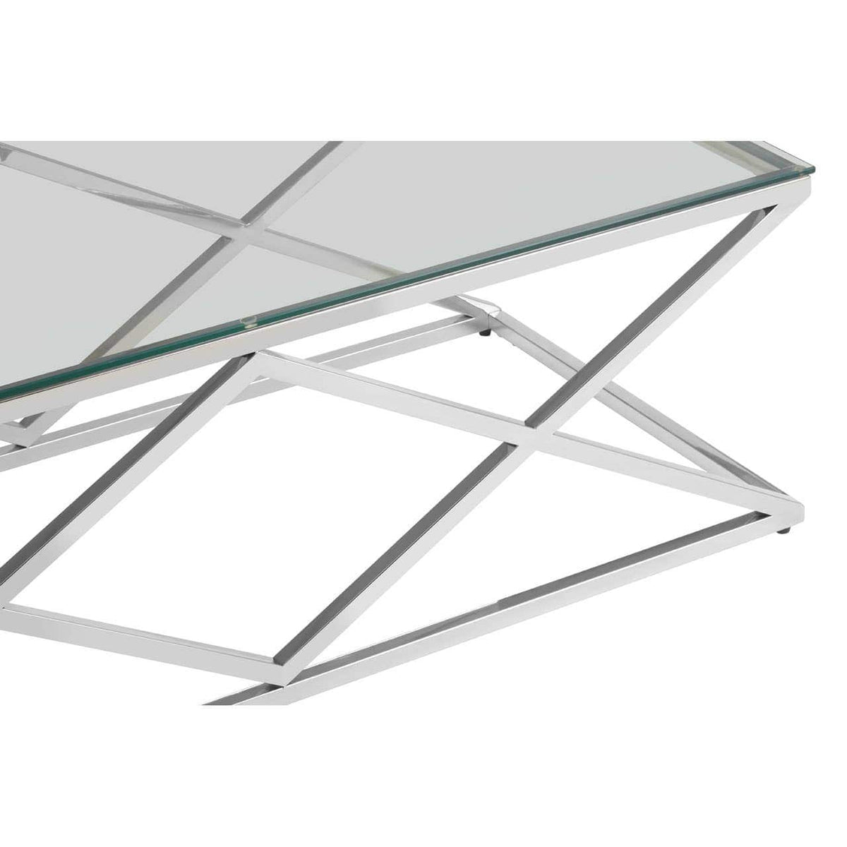 Alustre Inverted Prism Base Coffee Table.