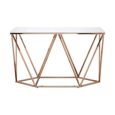 Noosa & Co. Living Alustre Rectangular Champagne Console Table House of Isabella UK