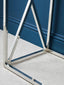 Alustre Silver Cross Design Console Table.