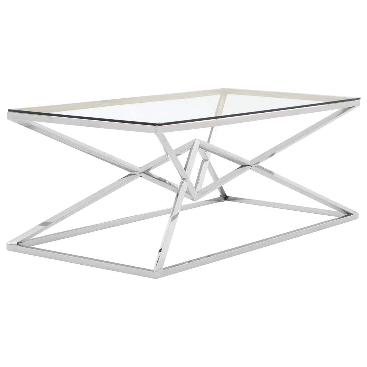 Noosa & Co. Living Alustre Silver Rectangular Coffee Table House of Isabella UK