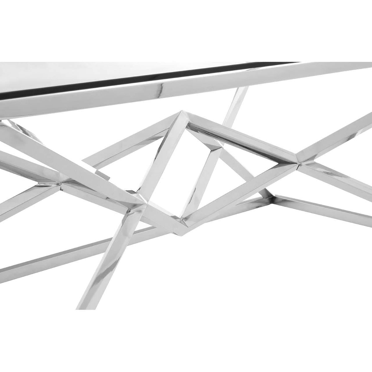 Alustre Silver Rectangular Coffee Table.