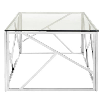 Noosa & Co. Living Alustre Stainless Steel Geometric Coffee Table House of Isabella UK