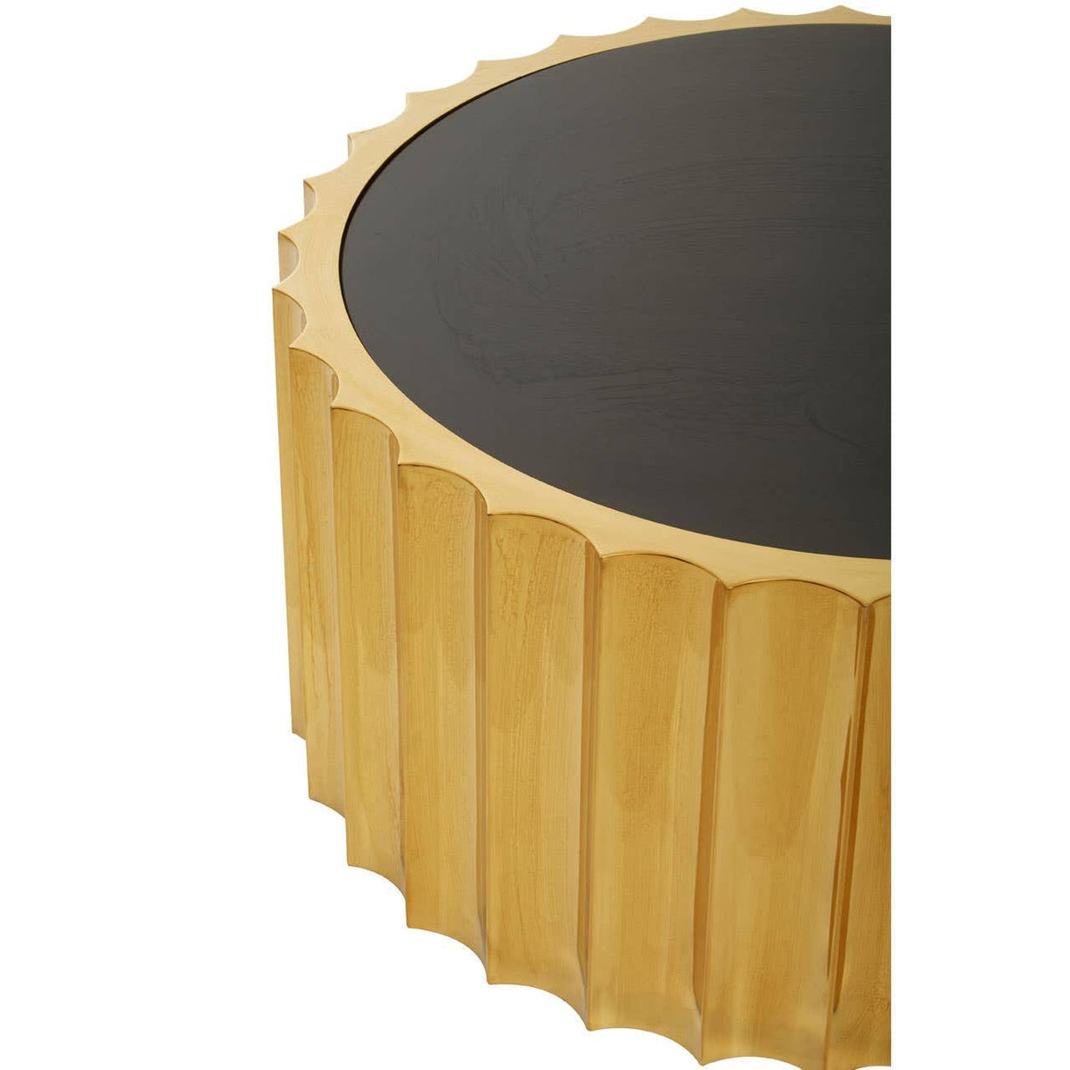 Noosa & Co. Living Alvaro Black And Titanium Round Coffee Table House of Isabella UK