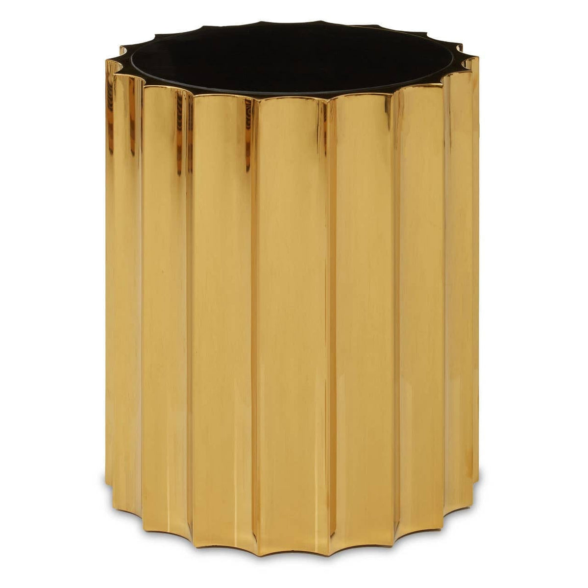 Noosa & Co. Living Alvaro Black And Titanium Round Side Table House of Isabella UK