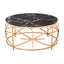 Noosa & Co. Living Alvaro Black Marble and Rose Gold Coffee Table House of Isabella UK