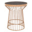 Noosa & Co. Living Alvaro Copper Finish Round Side Table House of Isabella UK