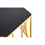 Noosa & Co. Living Alvaro Gold and Black Hexagonal Coffee Table House of Isabella UK