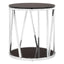 Noosa & Co. Living Alvaro Round Chrome Finish Side Table House of Isabella UK