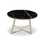Noosa & Co. Living Alvaro Round Coffee Table With Black Marble Top House of Isabella UK