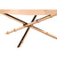 Noosa & Co. Living Alvaro Round Coffee Table with Rose Gold Legs and Black Glass Top House of Isabella UK