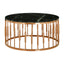Noosa & Co. Living Alvaro Round Marble Top and Rose Gold Coffee Table House of Isabella UK