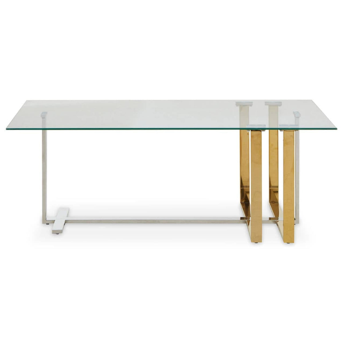 Noosa & Co. Living Alvea Silver and Gold Coffee Table House of Isabella UK