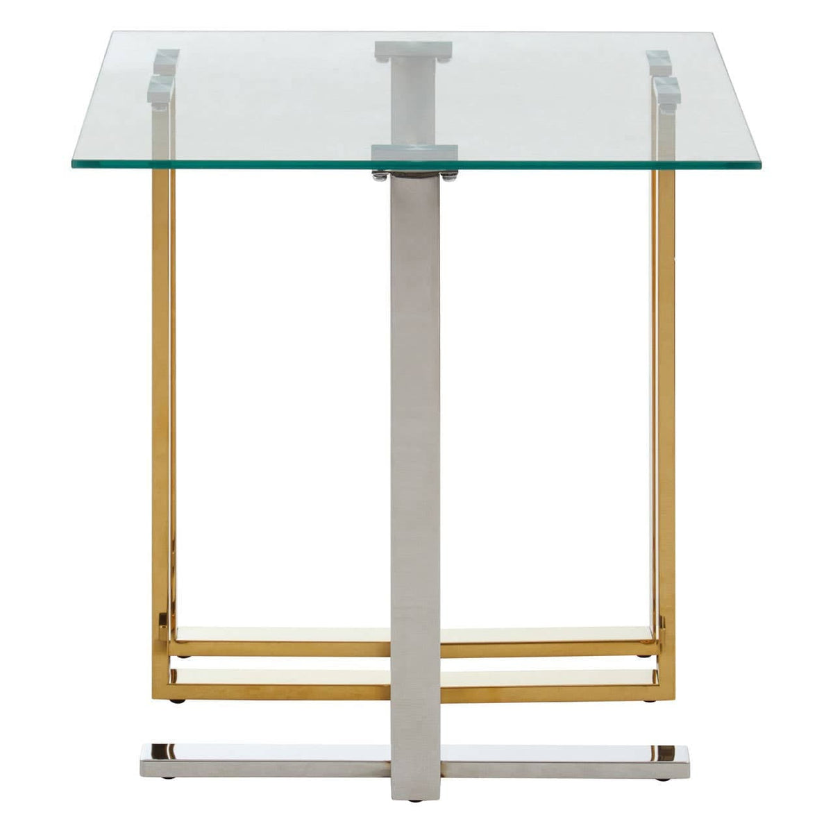 Noosa & Co. Living Alvea Silver and Gold Side Table House of Isabella UK