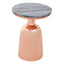 Noosa & Co. Living Amira Black Marble Top Copper Base Side Table. House of Isabella UK
