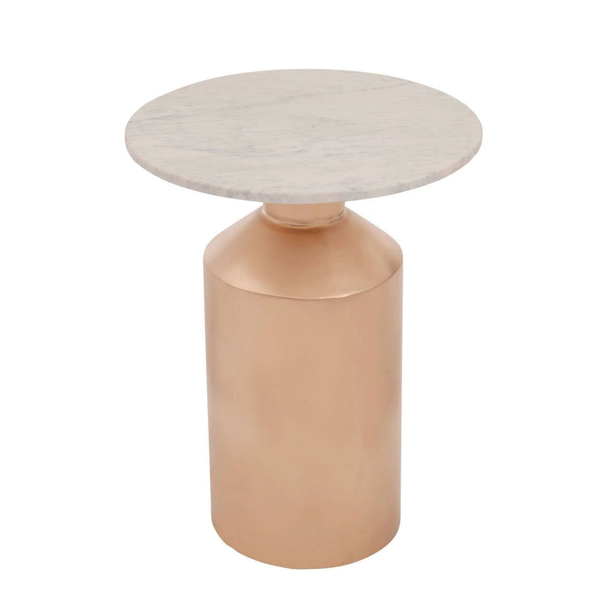 Noosa & Co. Living Amira Marble Top Gold Base Side Table. House of Isabella UK