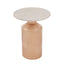 Noosa & Co. Living Amira Marble Top Gold Base Side Table. House of Isabella UK