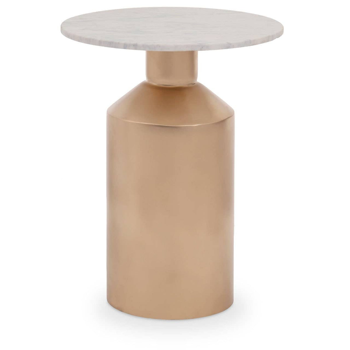 Noosa & Co. Living Amira Marble Top Gold Base Side Table. House of Isabella UK