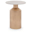 Noosa & Co. Living Amira Marble Top Gold Base Side Table. House of Isabella UK