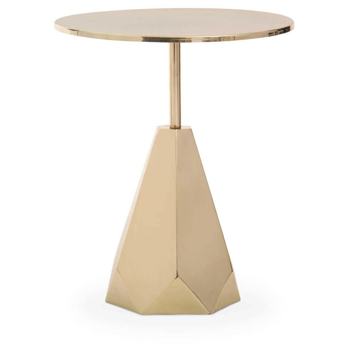 Amira Shiny Gold Side Table.